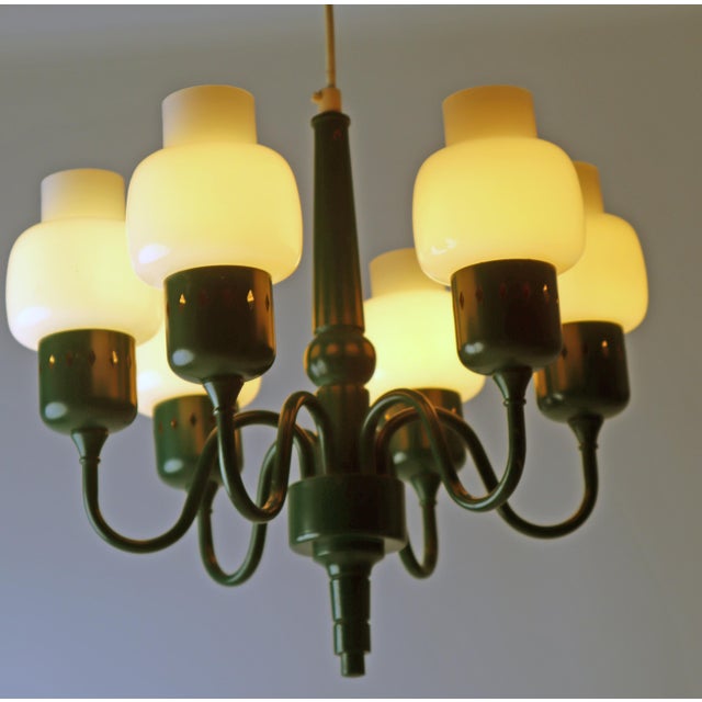 Green Ceiling Lamp Modell T-526 by Hans-Agne Jakobsson for Hans-Agne Jakobsson Ab Markaryd, 1950s For Sale - Image 17 of 18