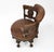 19th Century Carved Oak and Leather Burgermeister Chair For Sale - Image 10 of 14