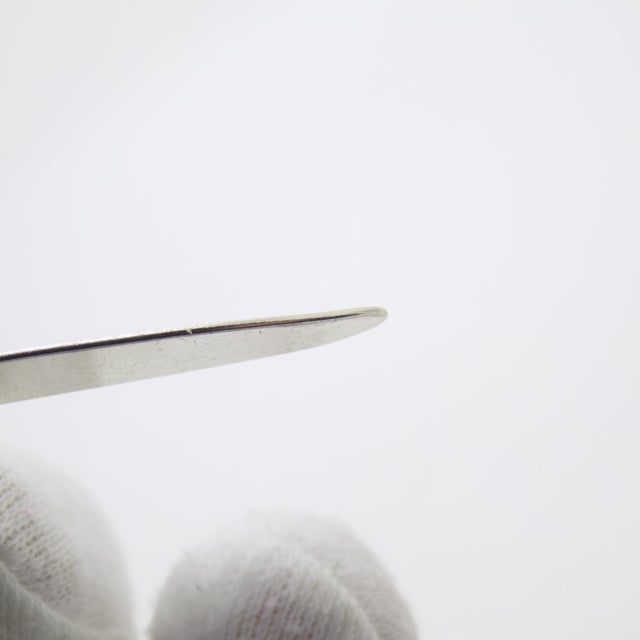 Vintage Italian Handmade Genuine Sterling Silver 925 Dolphin Bookmark For Sale - Image 11 of 11