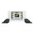 Ato French Art Deco 1930s Leon Hatot Glass and Bakelite Table Clock For Sale