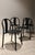 Black Vintage IKEA Maxmo Dining Chairs | Set of 4 Italian Modern Black Metal Chairs For Sale - Image 4 of 8