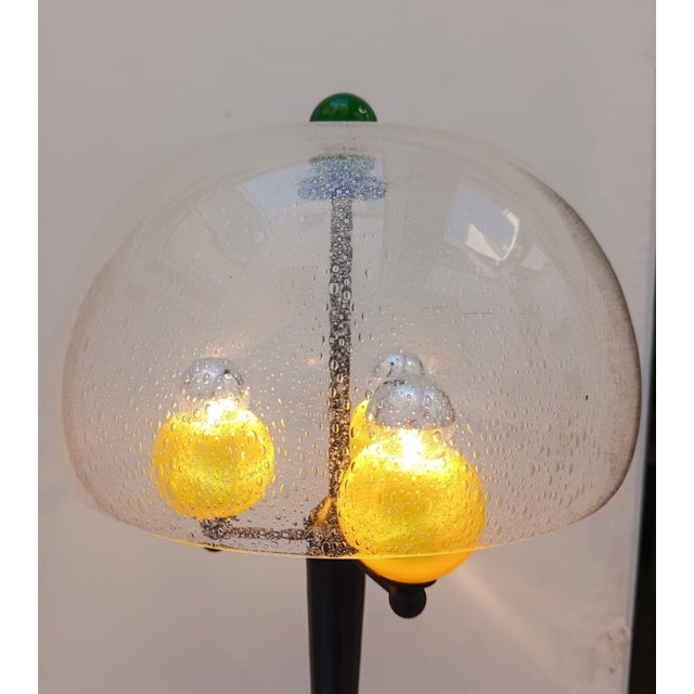 Vintage Space Age Murano Glass 3-Light Floor Lamp, 1970s For Sale - Image 4 of 13