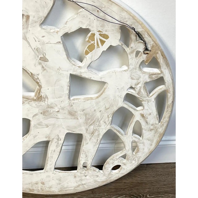 Art Deco Early 20th Century Art Deco Architectural Diana the Huntress Plaster Medallion / Plaque For Sale - Image 3 of 11