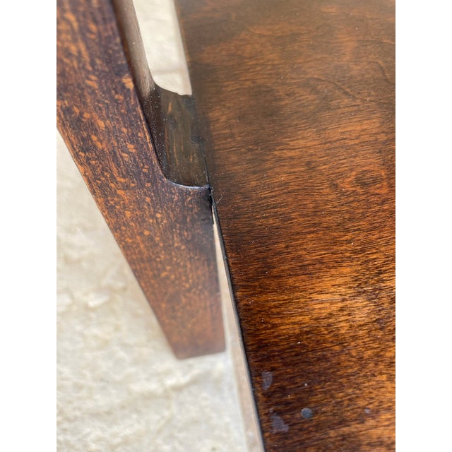 Art Deco Walnut Three-Tiered Side Table, 1938 For Sale - Image 9 of 18