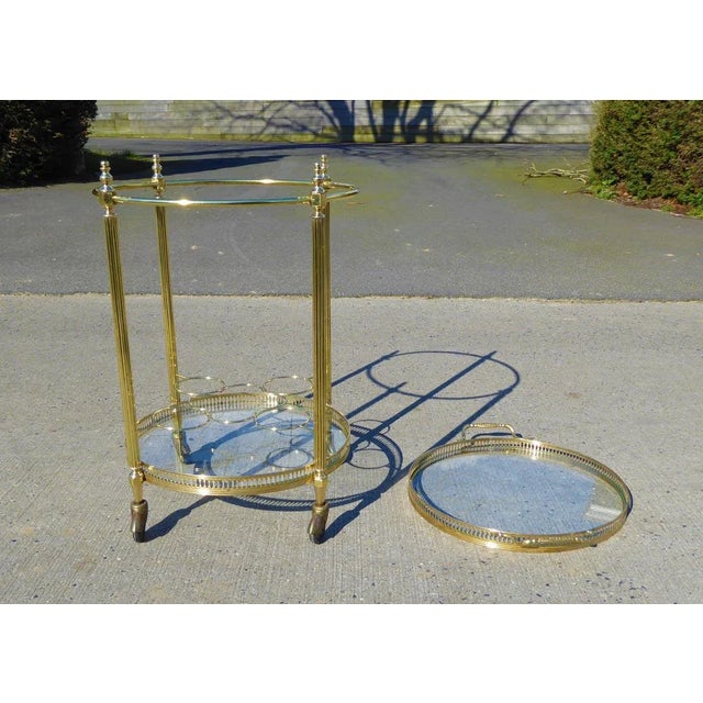 1970s Neoclassical French Round Trolley, 1970s For Sale - Image 5 of 6