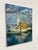Nautical B. Bergman Acrylic on Canvas Boat Nautical Painting, Circa 1983 For Sale - Image 3 of 12