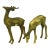 Mid 20th Century Brass Buck Deer Animal Figurines - A Pair For Sale