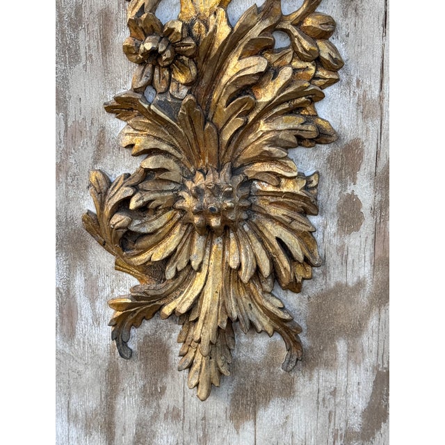 Pair of Antique Italian Carved Wall Panels For Sale - Image 4 of 10