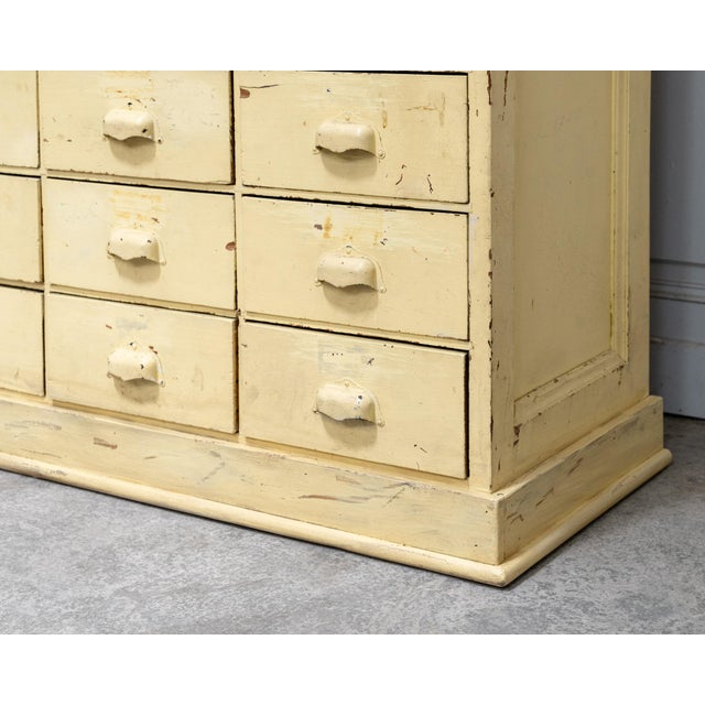 Antique 40-Drawer Workshop Cabinet, 1940 For Sale - Image 9 of 12