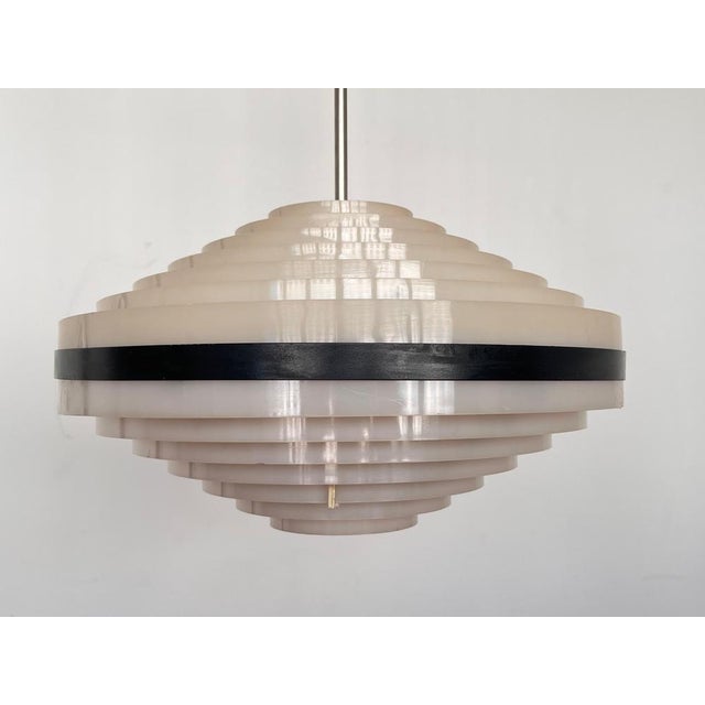 Metal Mid-Century Modern Space Age Pendant Light, 1970s For Sale - Image 7 of 9