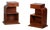 Bedside Tables in Burr Wood, 1930s, Set of 2 For Sale
