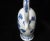 An extraordinarily finely-painted sauce boat with scrolling handle made for the American market 1790-1810. Deep cobalt...