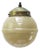 French Clichy Yellow Glass Pendant Lamp For Sale