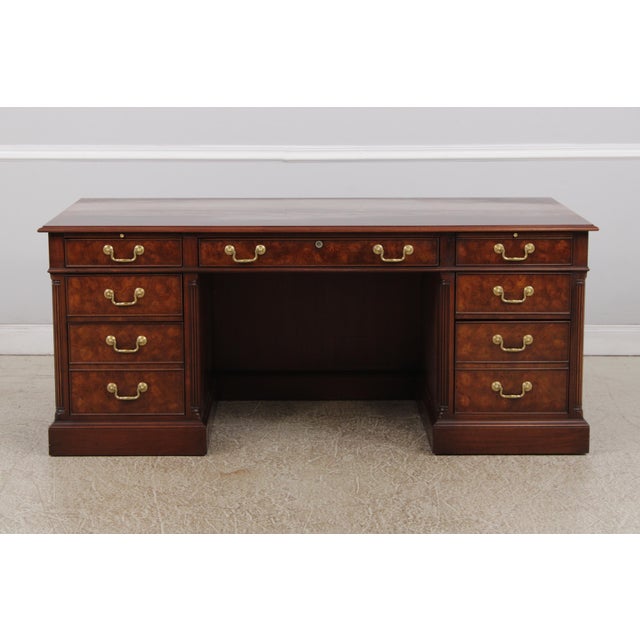 Age: Approx. 15 Years Old Details: Nicely Finished On All Sides Councill Business Furniture Collection Kneehole Design...