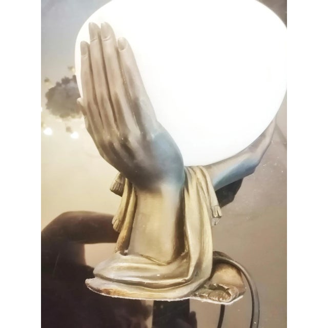 Vintage Art Deco Style French Natural Alabaster Table Lamp For Sale - Image 15 of 18
