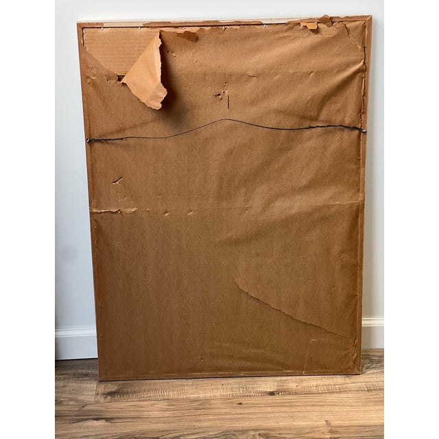 Mid-Century Roland Hockett “Rythm in Blues” Abstract Woodcut Print Signed and Numbered For Sale In Boston - Image 6 of 6