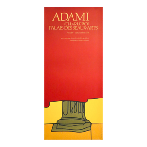 1978 Belgian Exhibition Poster, Palais Des Beaux-Arts Charleroi - Adami