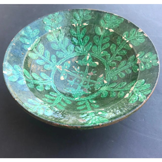 Antique Islamic Kashan Persian 13th Century Turquoise Glazed Pottery Bowl For Sale - Image 13 of 13