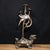 Bronze Pair of Vintage Bronze Turtle Dragon and Crane Candle Holders For Sale - Image 8 of 9