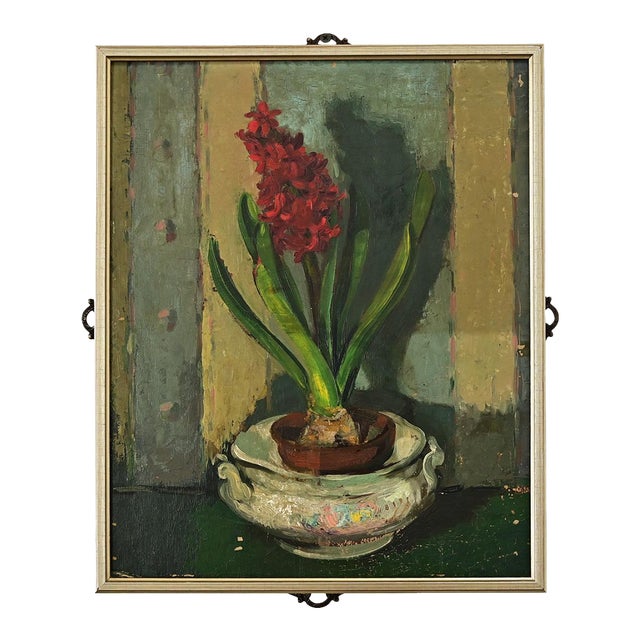 French Vintage Reversible Still Life Painting For Sale