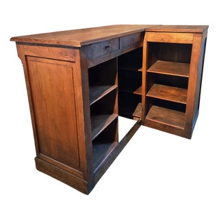 Antique French Oak Counter, 1900s For Sale