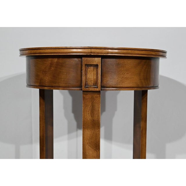 Small Pedestal Table in Beech and Ash For Sale - Image 14 of 18