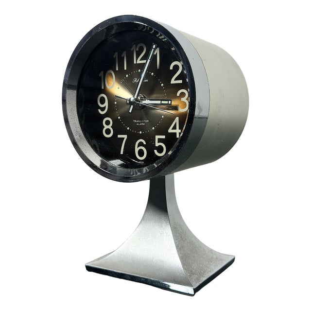 Space Age Alarm Clock from Rhythm, Japan, 1970s For Sale