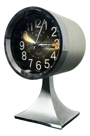 Space Age Alarm Clock from Rhythm, Japan, 1970s