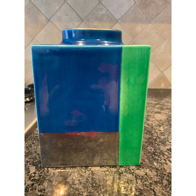 1960s Vintage Bitossi Mondrian Vase For Raymor Chairish