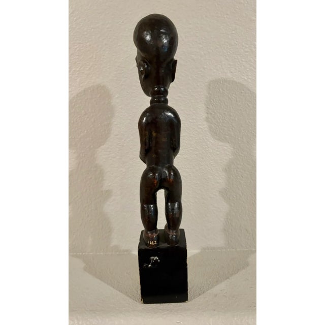 1970s African Wood Carved Male Standing Figure From the Fang Tribe (13.5” High) For Sale - Image 5 of 5