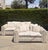 Absolutely stunning post modern vintage sofa set! Long beautiful sofa with a matching love seat and matching throw...