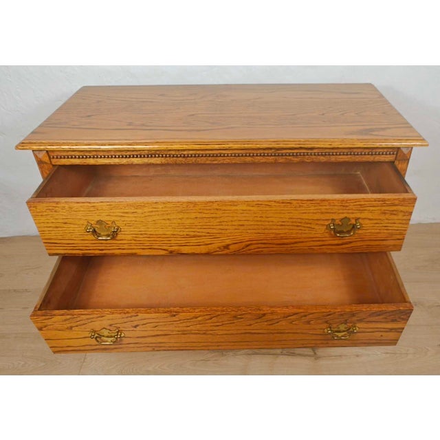 1930s Vintage Farmhouse Chest of Drawers in Carved Oak, 1930 For Sale - Image 5 of 15
