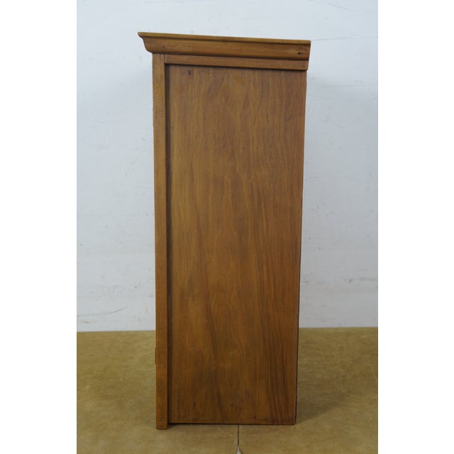 Antique Victorian Oak Apothecary Medicine Curio Display Cabinet Cupboard 23" For Sale - Image 16 of 18
