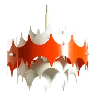 Space Age Metal Pendant Lamp from Doria Leuchten, 1960s For Sale