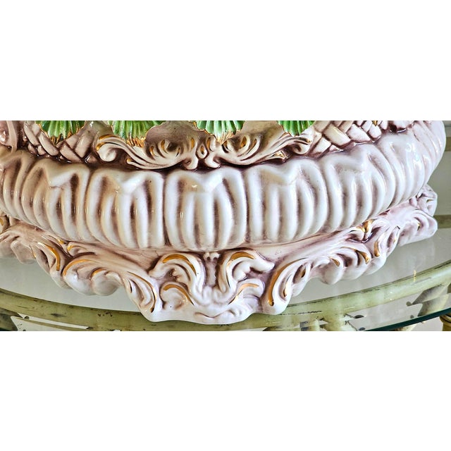 Vintage Italian Capodimonte-Style Porcelain Floral Centerpiece For Sale - Image 17 of 18