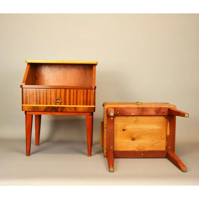 Bedside Tables, 1950s, Set of 2 For Sale - Image 6 of 11