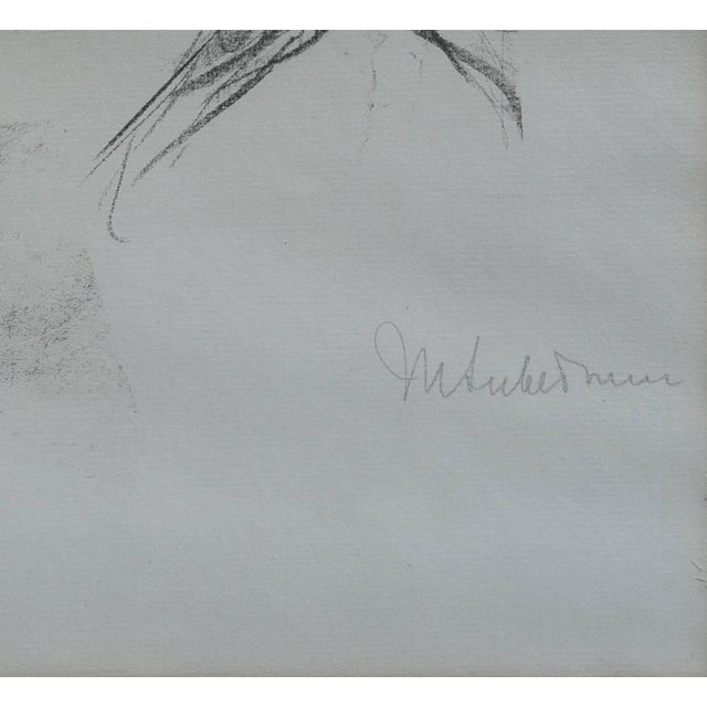 Impressionist Max Lieberman (1847-1935) Pencil Signed Lithograph, Circus Horse With Rider For Sale - Image 3 of 3