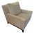 Stickley Haven Armchair in Off-White With Nailhead Trim For Sale