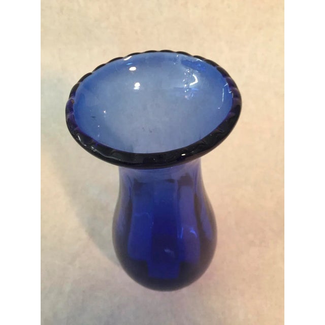 1970s Vintage Cobalt Vases-Set of 3 For Sale In Tampa - Image 6 of 9