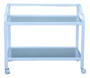 Post Modern Two-Tier Patio Serving Bar Cart