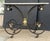 French Baker's Patisserie Table With Marble Top and Wrought Iron Base For Sale - Image 4 of 8