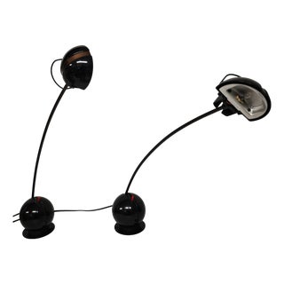 Vintage Space Age Table Lamps by Valenti Alina for Valenti Luce, 1970s, Set of 2 For Sale