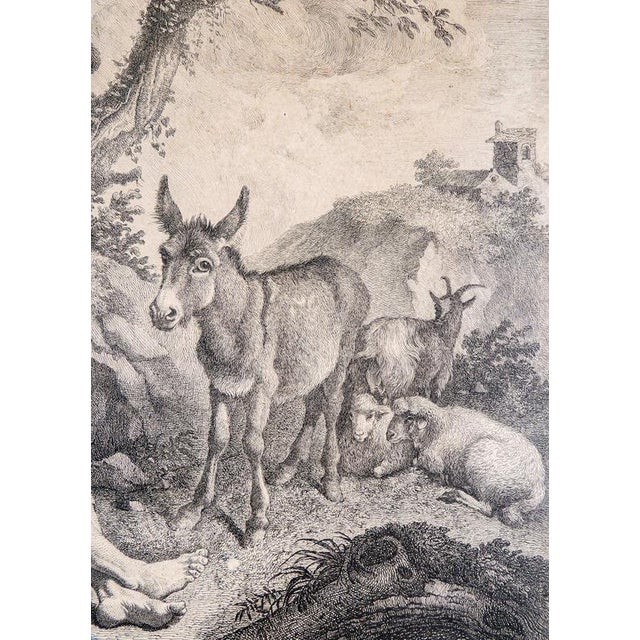 Francesco Londonio, Bucolic Scene 1, Engraving For Sale - Image 5 of 9