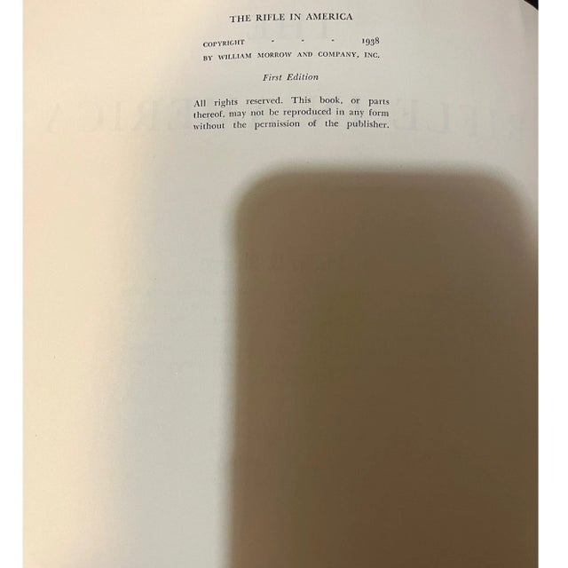 American The Rifle in America 1938 SIGNED First Edition Philip B. Sharpe Slipcase For Sale - Image 3 of 6