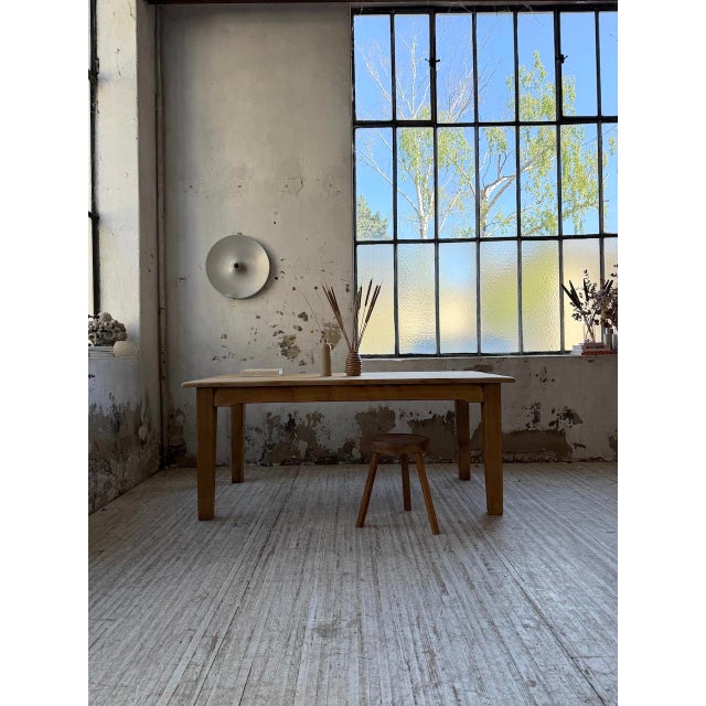 Vintage Oak Farm Table, 1960s For Sale - Image 4 of 18