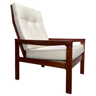 Danish High-Back Armchair in Teak by Arne Wahl Iversen for Komfort, 1960s For Sale