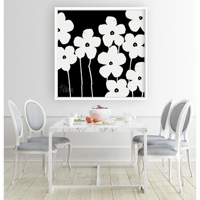 “Fabulous Flowers” by Liz Roache (Black, White) Liz created this piece to show the power of these two colors. When black...