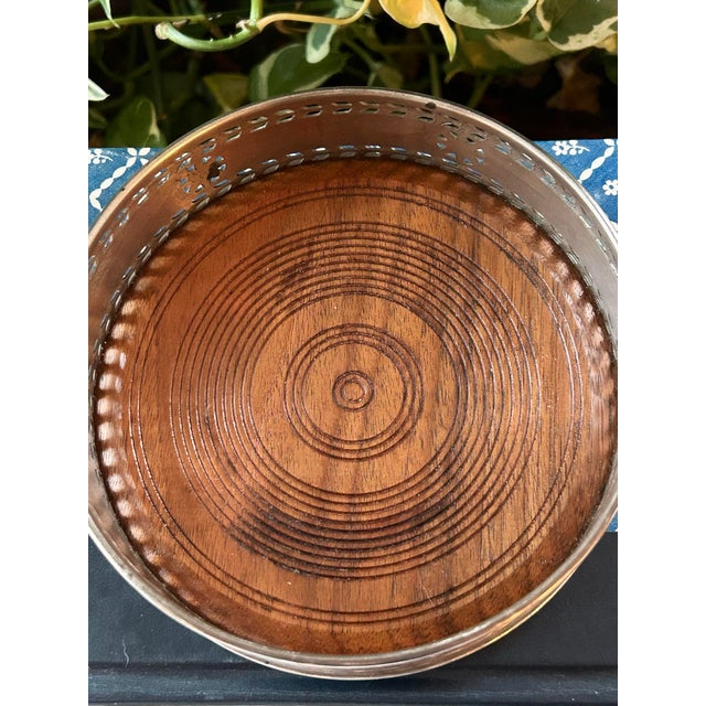 Vintage Kirk Stieff Silver Plate Wine Coaster for the Smithsonian For Sale In New Orleans - Image 6 of 8