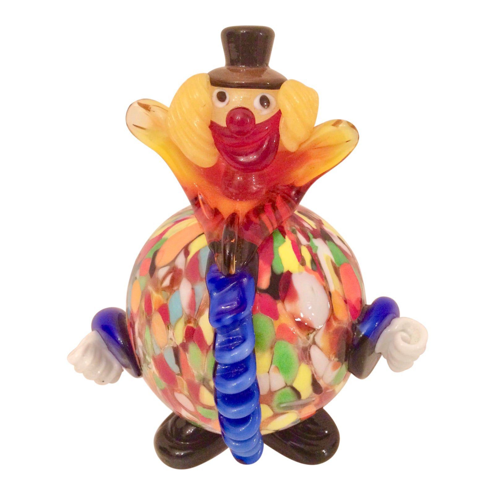 Hand Blown Murano Glass Clown Figurine Chairish