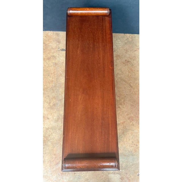 Edwardian Hall Bench or Window Seat of Mahogany From England For Sale - Image 12 of 12